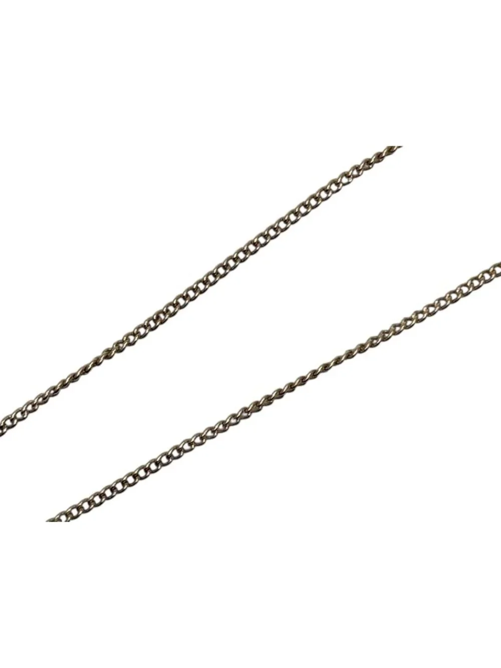 Chanel CC Logo Necklace 04 46 Metal Rhinestone Clear Gold